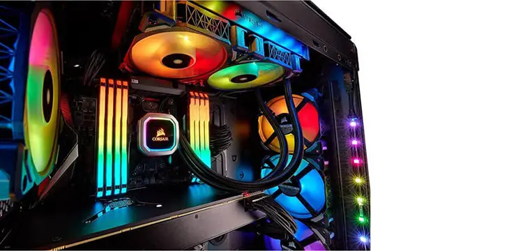 خنک کننده مایع پردازنده کورسیر h100i rgb platinum خنک کننده مایع پردازنده کورسیر h100i rgb platinum