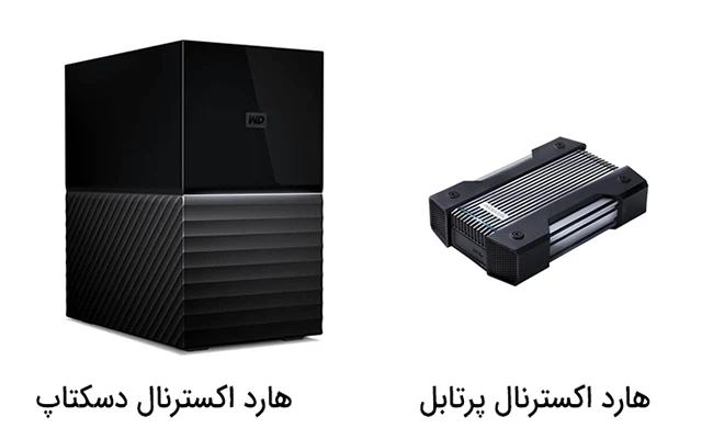 تفاوت هارد اکسترنال دسکتاپ و پرتابل تفاوت هارد اکسترنال دسکتاپ و پرتابل