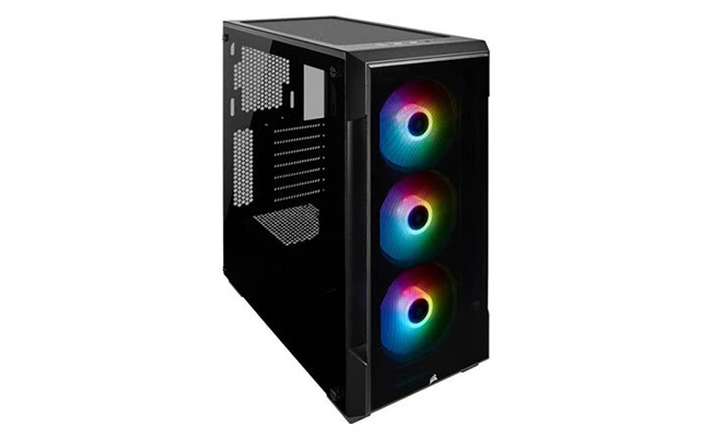 کیس کورسیر icue 220t rgb airflow white کیس کورسیر iCUE 220T RGB