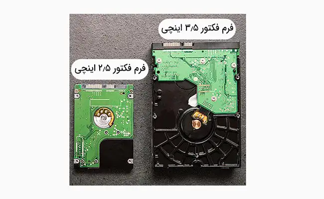 انواع فرم فاکتور در هارد اینترنال انواع فرم فاکتور در هارد اینترنال
