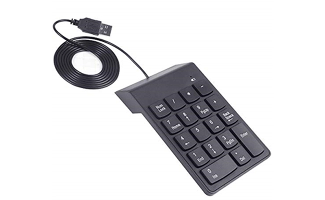 صفحه کلید عددی USB برای لپ تاپ حسابداری صفحه کلید عددی USB