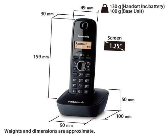   تلفن بی سیم پاناسونیک KX-TG 1611