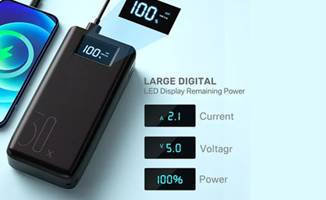 پاور بانک با نمایشگر LCD پاور بانک با نمایشگر LCD