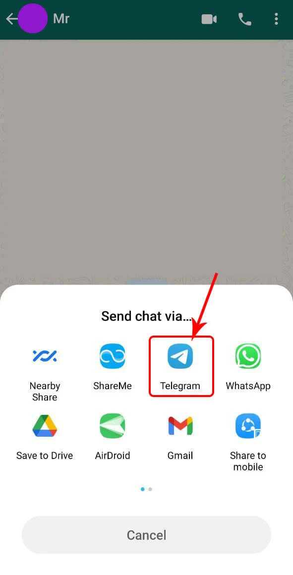 انتقال سابقه چت از برنامه های دیگر به تلگرام