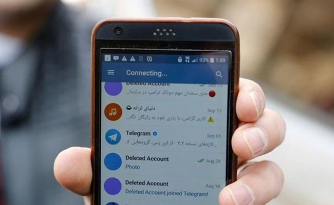 مشکل گیر کردن کانکتینگ در تلگرام صفحه تلگرام در حال connecting