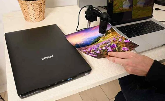 اسکنر V39 II اپسون اسکن کردن عکس با اسکنر V39 II اپسون