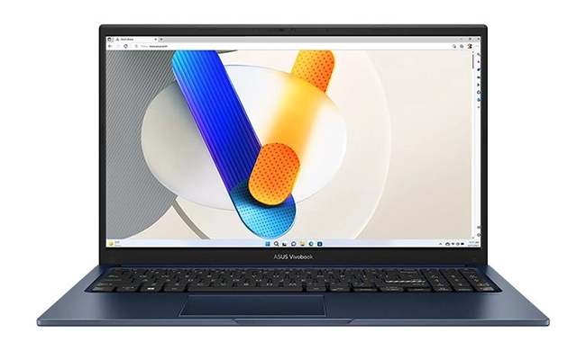 در این عکس صفحه نمایش ۱۵.۶ اینچی با کیفیت Full HD  لپ تاپ ایسوس Vivobook X1504VA-NJ816  نمایش داده شده است.