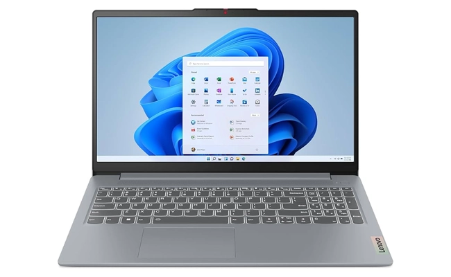لپتاپ Lenovo IdeaPad Slim 3 15IRH8-82X700BVPS لپتاپ Lenovo IdeaPad Slim 3 15IRH8-82X700BVPS نما از بغل