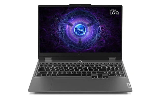 لپ تاپ LOQ 15IRX9 لنوو i7 24GB با ۵۱۲ گیگابایت حافظه داخلی لپ تاپ LOQ 15IRX9 لنوو i7 24GB با ۵۱۲ گیگابایت حافظه داخلی نما از روبهرو