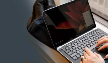 Dell XPS 13 : یکی از باریک ترین صفحه نمایش ها