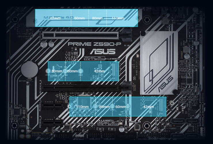 مشخصات مادربرد ایسوس Prime Z590-P