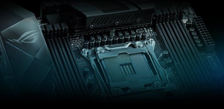 سوکت پردازنده مادربرد ROG Strix X299-E Gaming II