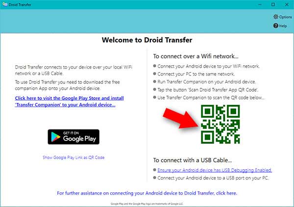 اتصال گوشی به کامپیوتر باWiFi توسط برنامه Droid Transfer