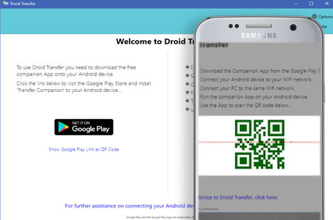 اتصال گوشی به کامپیوتر باWiFi توسط برنامه Droid Transfer