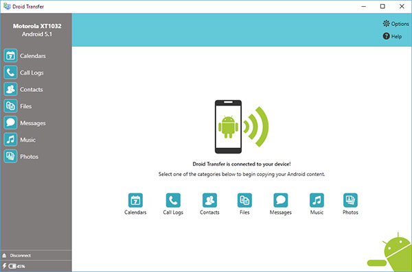 اتصال گوشی به کامپیوتر باWiFi توسط برنامه Droid Transfer