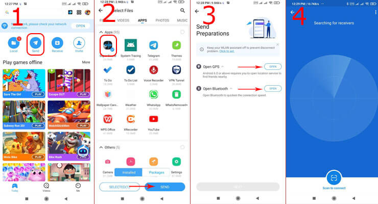 اتصال گوشی به کامپیوتر با WiFi توسط برنامه Shariet