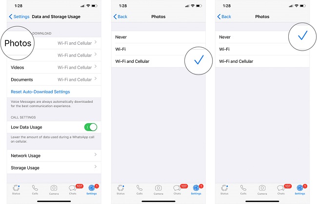 جلوگیری از ذخیره عکس در whatsapp