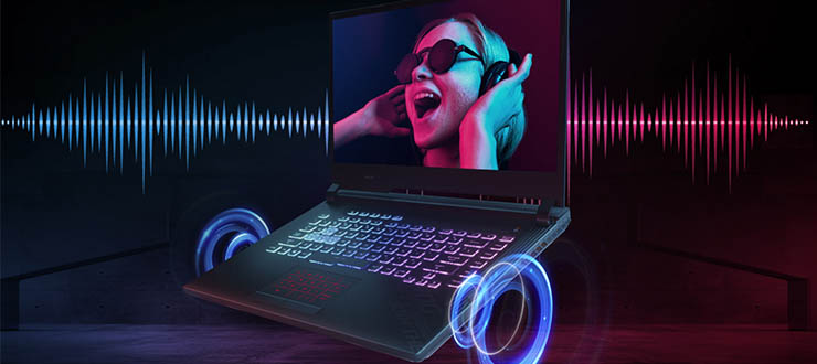 بلندگو و سیستم صوتی لپ تاپ گیمینگ Asus ROG Strix G15