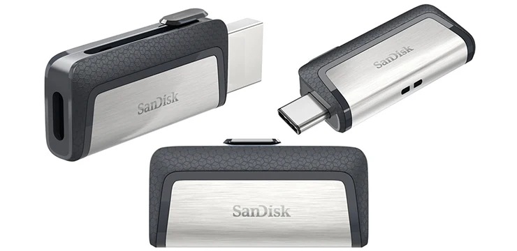 فلش مموری سن دیسک مدل ultra dual drive usb type-c ظرفیت 128 گیگابایت