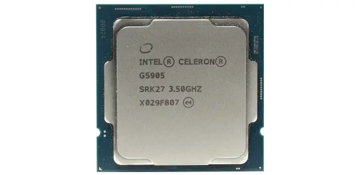 سی پی یو G5905 اینتل Celeron سری Comet Lake