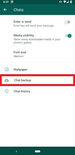 بکاپ یو واتساپ
