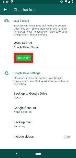 آموزش بکاپ گرفتن از یوواتساپ