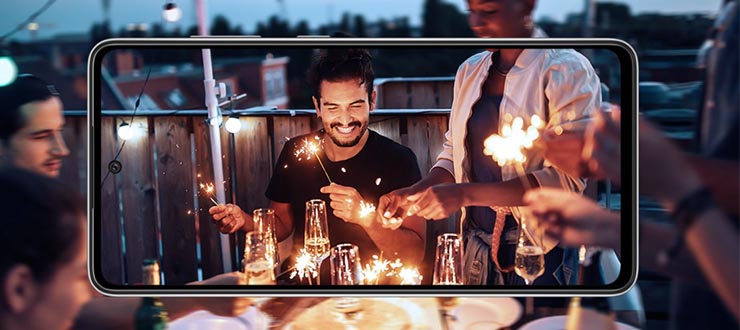 صفحه نمایش Galaxy A52 و Galaxy A52s